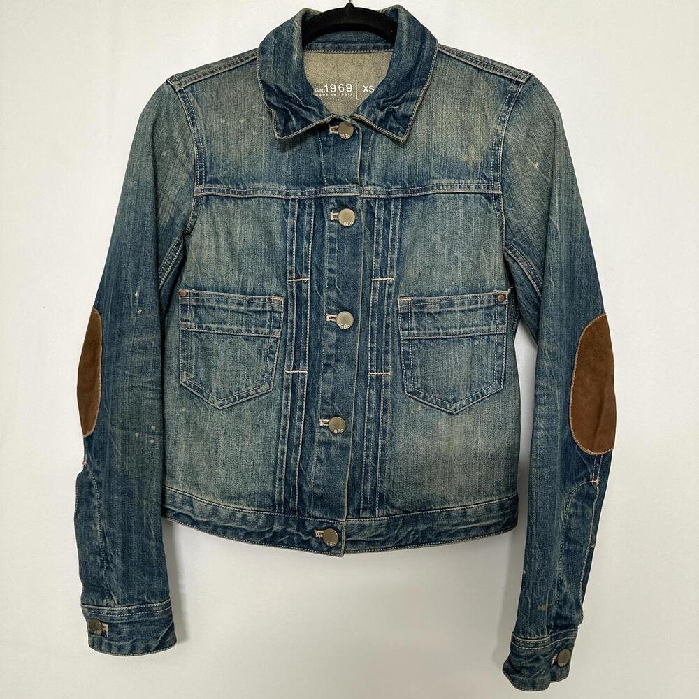 Gap Women's Blue and Navy Jacket